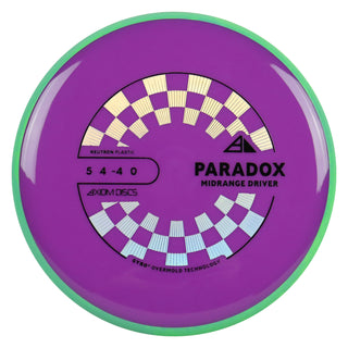 Axiom Discs Project Lab Coat Neutron Paradox Midrange Disc 5/4/-4/0 Purple/Teal Green 173 grams