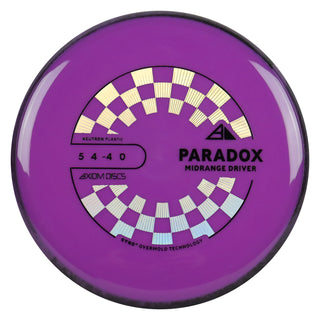 Axiom Discs Project Lab Coat Neutron Paradox Midrange Disc 5/4/-4/0 Purple/Black Purple 173 grams