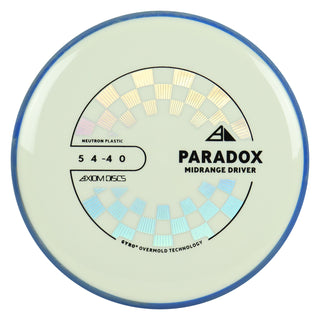 Axiom Discs Project Lab Coat Neutron Paradox Midrange Disc 5/4/-4/0 White/Blue Grey 168 grams