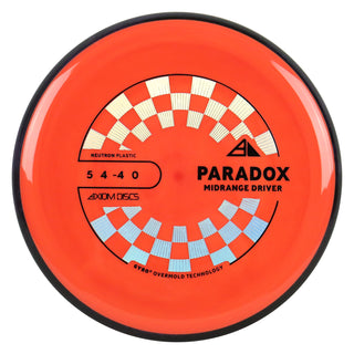 Axiom Discs Project Lab Coat Neutron Paradox Midrange Disc 5/4/-4/0 Orange/Black Purple 167 grams