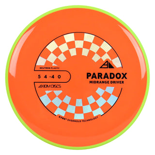 Axiom Discs Project Lab Coat Neutron Paradox Midrange Disc 5/4/-4/0 Orange/DayGlo 173 grams