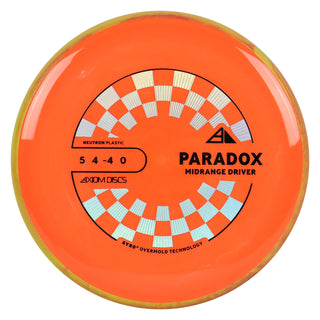 Axiom Discs Project Lab Coat Neutron Paradox Midrange Disc 5/4/-4/0 Orange/Yellow Red 173 grams