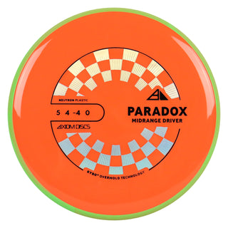 Axiom Discs Project Lab Coat Neutron Paradox Midrange Disc 5/4/-4/0 Orange/Green Red 178 grams