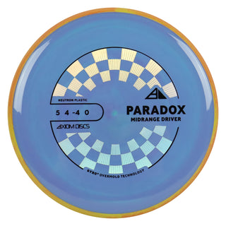 Axiom Discs Project Lab Coat Neutron Paradox Midrange Disc 5/4/-4/0 Slate Purple/Orange Red 174 grams
