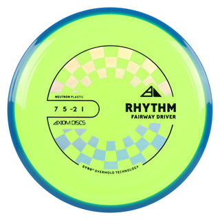 Axiom Discs Project Lab Coat Neutron Rhythm Fairway Driver 7/5/-2/1 DayGlo/Blue 164 grams