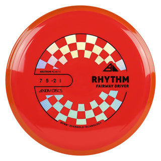 Axiom Discs Project Lab Coat Neutron Rhythm Fairway Driver 7/5/-2/1 Red/Orange 168 grams