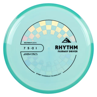 Axiom Discs Project Lab Coat Neutron Rhythm Fairway Driver 7/5/-2/1 Blue/Green Blue 162 grams