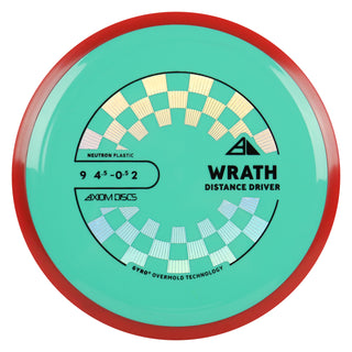 Axiom Discs Project Lab Coat Neutron Wrath Distance Driver 9/4.5/-0.5/2 Teal/Red 164 grams