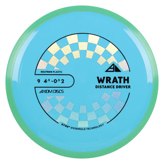 Axiom Discs Project Lab Coat Neutron Wrath Distance Driver 9/4.5/-0.5/2 Blue/Teal 168 grams