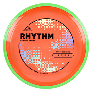 Axiom Discs Project Lab Coat Proton Rhythm Fairway Driver 7/5/-2/1 Orange/Green Red 174 grams