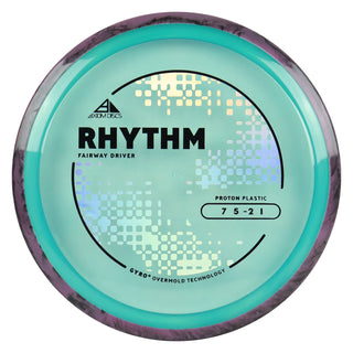 Axiom Discs Project Lab Coat Proton Rhythm Fairway Driver 7/5/-2/1 Aqua/Purple Black 174 grams
