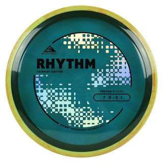 Axiom Discs Project Lab Coat Proton Rhythm Fairway Driver 7/5/-2/1 Dark Turquoise/Yellow Red 166 grams