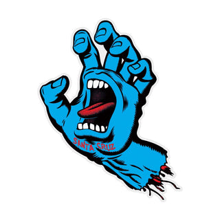 Santa Cruz Skateboards Skateboard Sticker Screaming Hand 7.9" x 10" Ramp Size