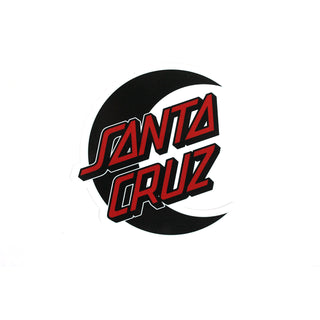 Santa Cruz Sticker Empty Moon Dot Lt Blue/Maroon 4.25"