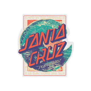 Santa Cruz Skateboard Sticker Breaker Dot Clear Mylar Multi  4.5" x 5"
