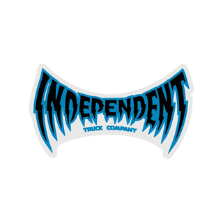 Independent Skateboard Sticker Voltage Span Clear Mylar Blue/Black  6" x 3.5"