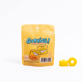 88 Wheel Co Longboard Bushings Gummies Double Barrel 90A Lucid Lemon (1 Truck)