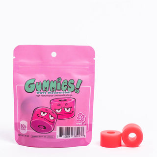 88 Wheel Co Longboard Bushings Gummies Double Barrel 80A Wavy Watermelon (1 Truck)