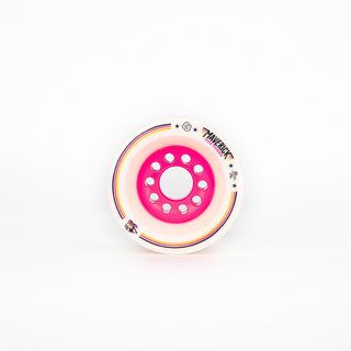 88 Wheel Co Longboard Wheels Thompson Maverick White/Pink 80mm 74A