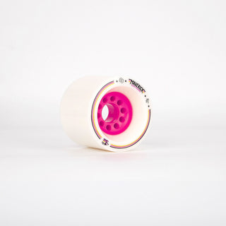 88 Wheel Co Longboard Wheels Thompson Maverick White/Pink 80mm 74A