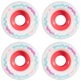 88 Wheel Co Longboard Wheels Viper Pro Freeride White 70mm 74A