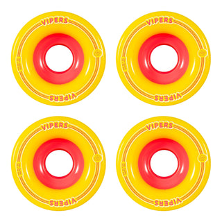 88 Wheel Co Longboard Wheels Viper Freeride Yellow 70mm 76A