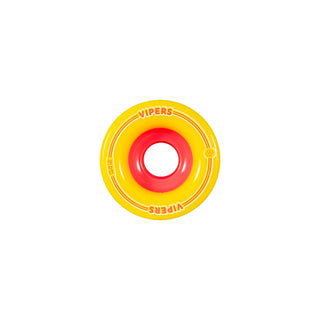 88 Wheel Co Longboard Wheels Viper Freeride Yellow 70mm 76A