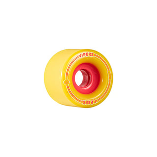 88 Wheel Co Longboard Wheels Viper Freeride Yellow 70mm 76A