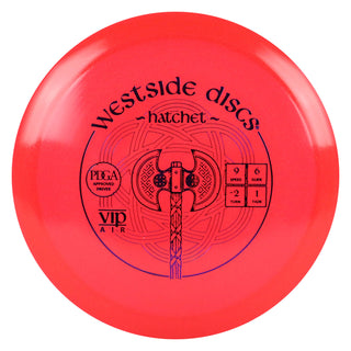 Westside Disc Golf VIP Air Hatchet Fairway Driver 9/6/-2/1 Red/Purple 156 grams
