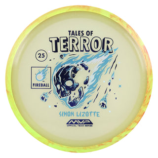 Axiom Disc Golf Particle Eclipse Fireball Simon Lizotte 2025 Halloween SE Distance Driver 9/3.5/0/3.5 Indigo Blue/Orange Lime 173 grams