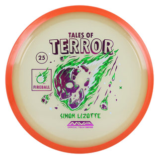 Axiom Disc Golf Particle Eclipse Fireball Simon Lizotte 2025 Halloween SE Distance Driver 9/3.5/0/3.5 Magenta Green Shatter/Orange 173 grams