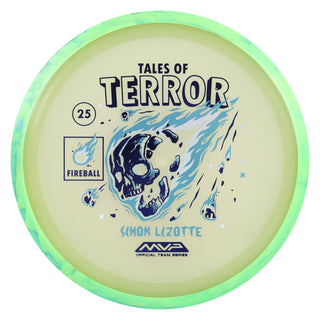 Axiom Disc Golf Particle Eclipse Fireball Simon Lizotte 2025 Halloween SE Distance Driver 9/3.5/0/3.5 Indigo Blue/Lime Green 173 grams