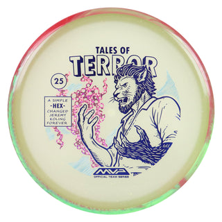 Axiom Disc Golf Particle Eclipse Hex Jeremy Koling 2025 Halloween SE Midrange 5/5/-1/1 Glow/Green Red 177 grams