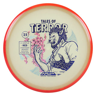 Axiom Disc Golf Particle Eclipse Hex Jeremy Koling 2025 Halloween SE Midrange 5/5/-1/1 Glow/Orange Red 176 grams