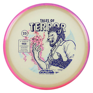 Axiom Disc Golf Particle Eclipse Hex Jeremy Koling 2025 Halloween SE Midrange 5/5/-1/1 Glow/Pink Purple 177 grams