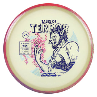 Axiom Disc Golf Particle Eclipse Hex Jeremy Koling 2025 Halloween SE Midrange 5/5/-1/1 Glow/Red Purple 177 grams