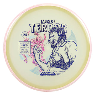 Axiom Disc Golf Particle Eclipse Hex Jeremy Koling 2025 Halloween SE Midrange 5/5/-1/1 Glow/White Red 176 grams