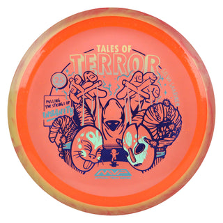 Axiom Disc Golf Particle Proton Insanity Silva Saarinen 2025 Halloween SE Distance Driver 9/5/-2/1.5 Orange/Orange Red 175 grams