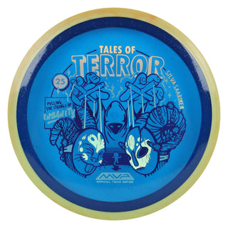 Axiom Disc Golf Particle Proton Insanity Silva Saarinen 2025 Halloween SE Distance Driver 9/5/-2/1.5 Dark Blue/Yellow 173 grams