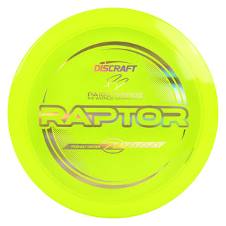 Discraft Disc Golf Paige Pierce Z Line Raptor Fairway Driver 9/4/0/3 DayGlo/Gold Holo 164-166g
