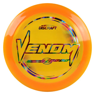 Discraft Disc Golf Z Line Venom Distance Driver 13/5/0/3 Orange/Jellybean 167-169g