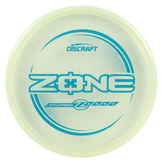 Discraft Disc Golf Z Line Zone Putt and Approach 4/3/0/3 White/Turquoise 174g