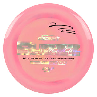 Discraft Disc Golf Paul McBeth Signature ESP Buzzz Midrange 5/4/-1/1 Pink/Holo Prisms/Black 169g