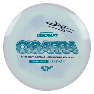 Discraft Disc Golf Anthony Barela Signature ESP Cigarra Fairway Driver 7/6/-1/2 Purple Grey/Turquoise/Black 175-176g