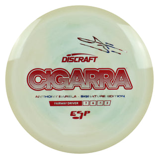 Discraft Disc Golf Anthony Barela Signature ESP Cigarra Fairway Driver 7/6/-1/2 Sand White/Red/USA 170-172g