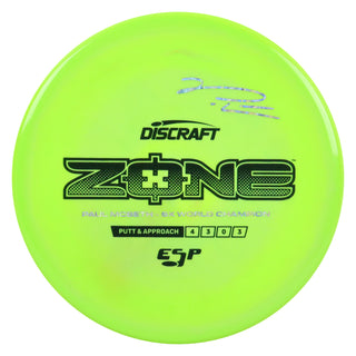 Discraft Disc Golf Paul McBeth Signature ESP Zone Putt and Approach 4/3/0/3 Green/Black/Circle Prisms 173g