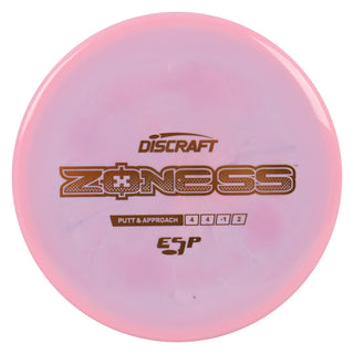 Discraft Disc Golf ESP Zone SS Putt and Approach 4/4/-1/2 Light Pink/Bronze 173-174g