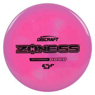 Discraft Disc Golf ESP Zone SS Putt and Approach 4/4/-1/2 Purple Hot Pink/Black 170-172g