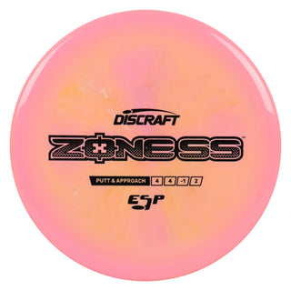 Discraft Disc Golf ESP Zone SS Putt and Approach 4/4/-1/2 Pink Mango/Black 170-172g