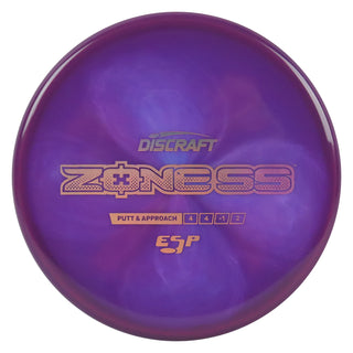 Discraft Disc Golf ESP Zone SS Putt and Approach 4/4/-1/2 Dark Purple/Lavender Holo 170-172g